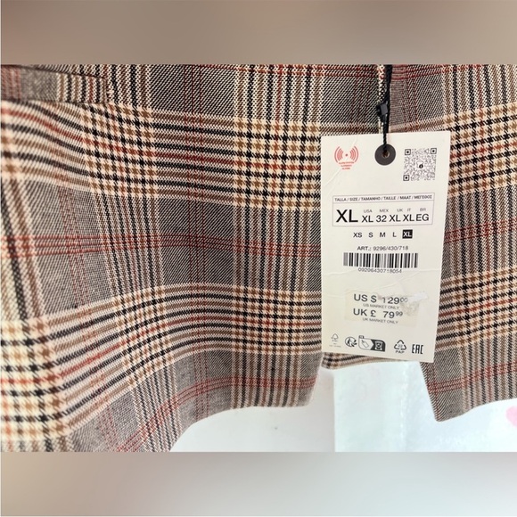 NWT ZARA CHECKERED blazer size. XL 
🚨 FIRM PRICE NO ACCEPT OFFER - Picture 7 of 15